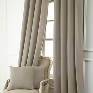 go to drapes and decorative pillow cases ivory